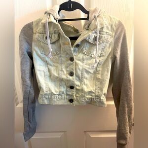 Two tone denim jacket